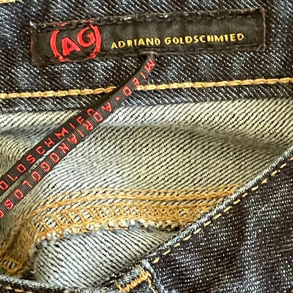 AG Adriano Goldschmied Dark Blue Low Rise Bootcut Jeans 26 Regular - Picture 7 of 10
